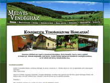 Tablet Screenshot of medvesvendeghaz.hu